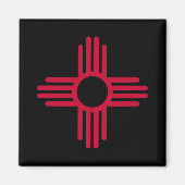 New Mexico State Flag Zia Symbol Flag  マグネット (正面)