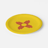 New Mexico State Flag Zia Symbol Party ペーパープレート (アングル)