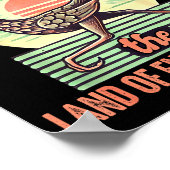 New Mexico State Land Of Enchantment Road Runner S ポスター (角)