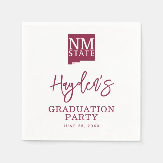 New Mexico State University Graduation スタンダードカクテルナプキン (正面)