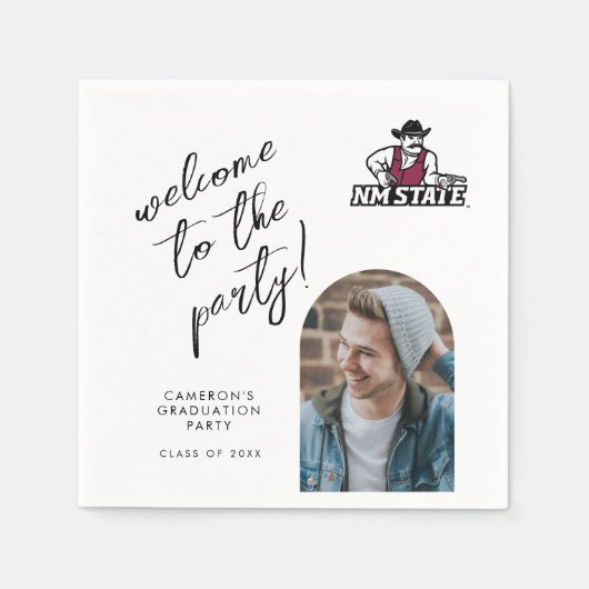 New Mexico State University Graduation スタンダードカクテルナプキン (正面)