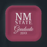 New Mexico State University Graduation ペーパープレート<br><div class="desc">It is officially time to turn that tassel and celebrate your monumental academic achievement with this official New Mexico State University graduation product! You have completely crushed those rigorous courses, conquered your late-night study sessions, and earned every single bit of this major Aggies spotlight. Whether you are a proud new...</div>