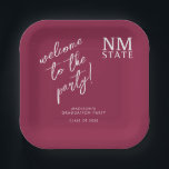 New Mexico State University Graduation ペーパープレート<br><div class="desc">It is officially time to turn that tassel and celebrate your monumental academic achievement with this official New Mexico State University graduation product! You have completely crushed those rigorous courses, conquered your late-night study sessions, and earned every single bit of this major Aggies spotlight. Whether you are a proud new...</div>