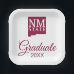 New Mexico State University Graduation ペーパープレート<br><div class="desc">It is officially time to turn that tassel and celebrate your monumental academic achievement with this official New Mexico State University graduation product! You have completely crushed those rigorous courses, conquered your late-night study sessions, and earned every single bit of this major Aggies spotlight. Whether you are a proud new...</div>