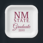 New Mexico State University Graduation ペーパープレート<br><div class="desc">It is officially time to turn that tassel and celebrate your monumental academic achievement with this official New Mexico State University graduation product! You have completely crushed those rigorous courses, conquered your late-night study sessions, and earned every single bit of this major Aggies spotlight. Whether you are a proud new...</div>