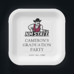 New Mexico State University Graduation ペーパープレート<br><div class="desc">It is officially time to turn that tassel and celebrate your monumental academic achievement with this official New Mexico State University graduation product! You have completely crushed those rigorous courses, conquered your late-night study sessions, and earned every single bit of this major Aggies spotlight. Whether you are a proud new...</div>