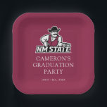 New Mexico State University Graduation ペーパープレート<br><div class="desc">It is officially time to turn that tassel and celebrate your monumental academic achievement with this official New Mexico State University graduation product! You have completely crushed those rigorous courses, conquered your late-night study sessions, and earned every single bit of this major Aggies spotlight. Whether you are a proud new...</div>