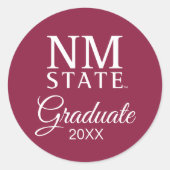 New Mexico State University Graduation ラウンドシール (正面)