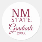 New Mexico State University Graduation ラウンドシール (正面)
