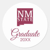 New Mexico State University Graduation ラウンドシール (正面)
