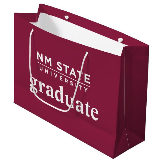 New Mexico State University Graduation ラージペーパーバッグ (正面アングル)