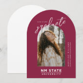 New Mexico State University Graduation 招待状 (正面/裏面)