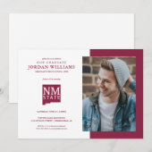 New Mexico State University Graduation 招待状 (正面/裏面)