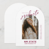 New Mexico State University Graduation 招待状 (正面/裏面)