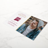 New Mexico State University Graduation 箔招待状 (回転した状態)