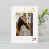 New Mexico State University Graduation 箔招待状 (立ち正面)