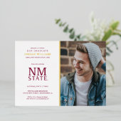 New Mexico State University Graduation 箔招待状 (立ち正面)