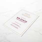 New Mexico State University Graduation 箔招待状 (回転した状態)
