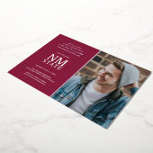 New Mexico State University Graduation 箔招待状 (回転した状態)