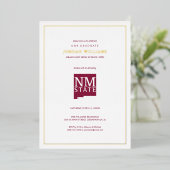 New Mexico State University Graduation 箔招待状 (立ち正面)