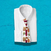 New Mexico Symbols Zia Hot Air Balloon roadrunner ネクタイ