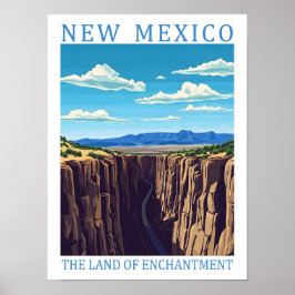 New Mexico the Land of  Enchantment USA Travel  ポスター