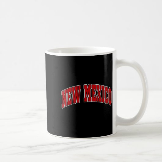 New Mexico - Throwback Design - Clic  コーヒーマグカップ (右)