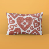 New Mexico Zia Heart Red White 枕カバー