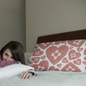 New Mexico Zia Heart Red White 枕カバー