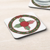 New Mexico Zia Sun Christmas コースター (左側)