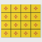 New Mexico Zia Symbol Flag ラッピングペーパー (フラット)