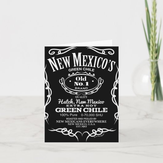New Mexico's Old No. 1 Hatch Green Chile Novelty D カード (正面)