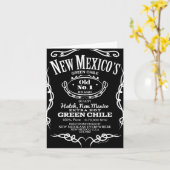 New Mexico's Old No. 1 Hatch Green Chile Novelty D カード (黄色い花)