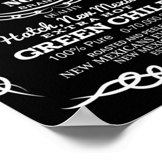 New Mexico's Old No. 1 Hatch Green Chile Novelty D ポスター (角)