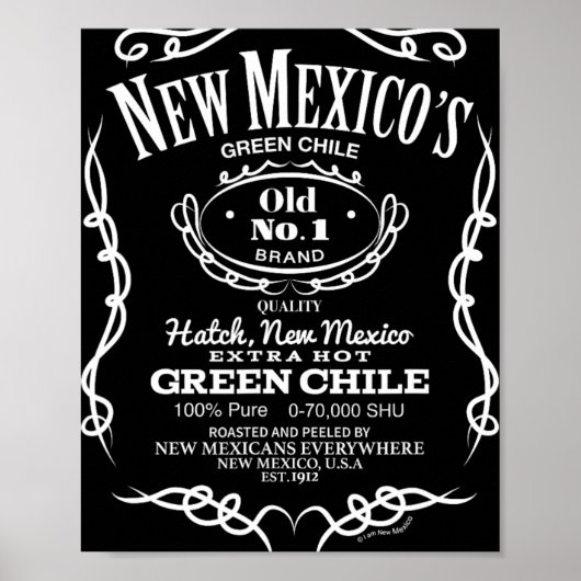New Mexico's Old No. 1 Hatch Green Chile Novelty D ポスター (正面)