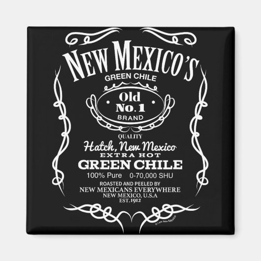 New Mexico's Old No. 1 Hatch Green Chile Novelty D マグネット (正面)
