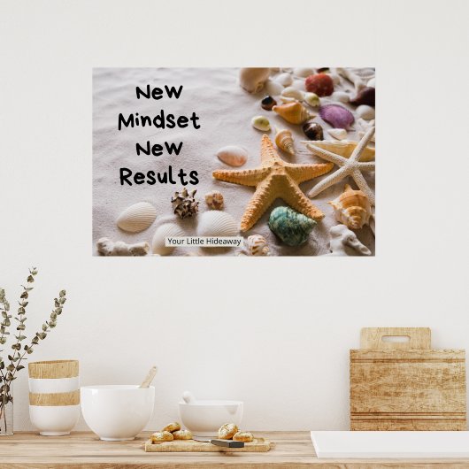 "New Mindset" Positive Quotes "Poster" ポスター (キッチン)
