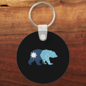 New Minnesota State Flag Bear  キーホルダー (正面)