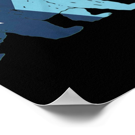 New Minnesota State Flag Bear ポスター (角)