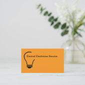 New Modern Electrician Service Business Cards 名刺 (スタンド正面)
