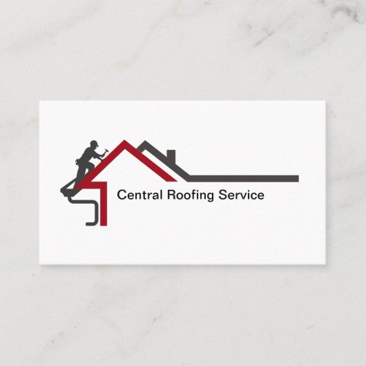 New Modern Roofing Service Business Cards 名刺 (正面)