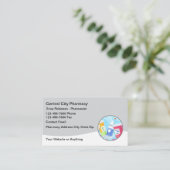 New Modern Simple Pharmacy Business Cards Design 名刺 (スタンド正面)