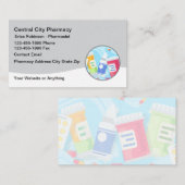 New Modern Simple Pharmacy Business Cards Design 名刺 (正面/裏面)