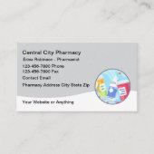 New Modern Simple Pharmacy Business Cards Design 名刺 (正面)