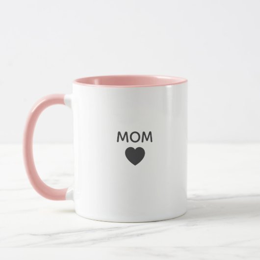 New MOM ギフト Est 2026 ママになる人 コーヒー マグカップ (左)