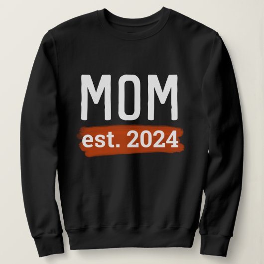 New Mom - est.2020 スウェットシャツ (デザイン正面)