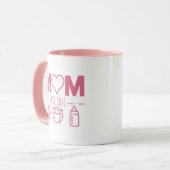 New Mom est 2026 Frist Time Mom Personalized マグカップ (正面左)