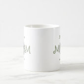 New Mom Established First Mothers Day 2 Photo Mug コーヒーマグカップ (中央)
