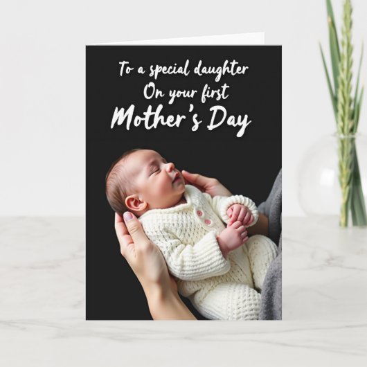 New Mom First Mothers Day Card カード (正面)