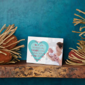 New Mom Photo - I Love You Kids Posal Pink Blue フォトプラーク (側面)